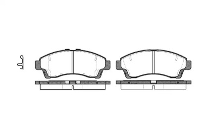 Комплект тормозных колодок WOKING P7393.02