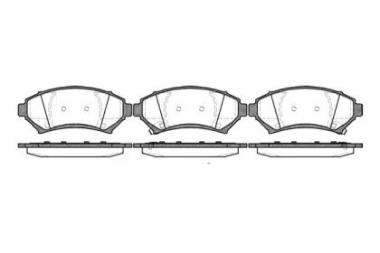 Комплект тормозных колодок WOKING P7413.02