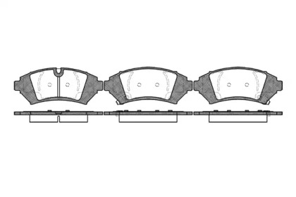 Комплект тормозных колодок, дисковый тормоз WOKING P7413.12