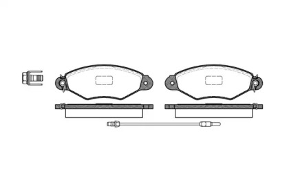 Комплект тормозных колодок WOKING P7433.01