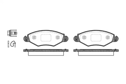 Комплект тормозных колодок WOKING P7433.20