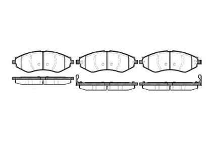 Комплект тормозных колодок WOKING P7453.22