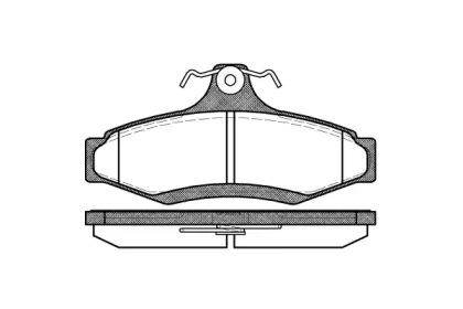 Комплект тормозных колодок WOKING P7463.10