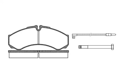 Комплект тормозных колодок WOKING P7513.02