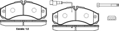 Комплект тормозных колодок WOKING P7513.32