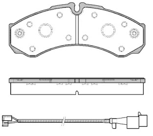 Комплект тормозных колодок WOKING P7513.52