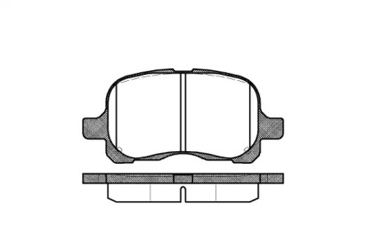 Комплект тормозных колодок WOKING P7523.00