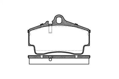 Комплект тормозных колодок WOKING P7543.00