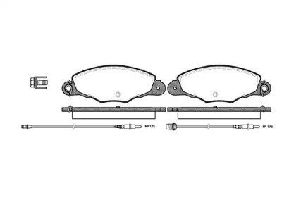 Комплект тормозных колодок WOKING P7593.04