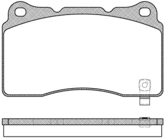 Комплект тормозных колодок WOKING P7663.04