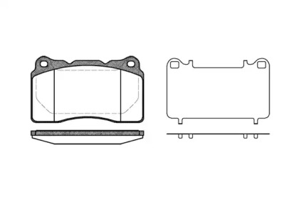 Комплект тормозных колодок WOKING P7663.10