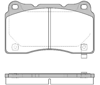 Комплект тормозных колодок WOKING P7663.24