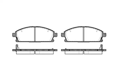 Комплект тормозных колодок WOKING P7743.12