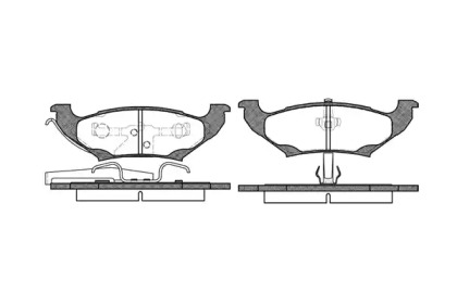 Комплект тормозных колодок WOKING P7903.10