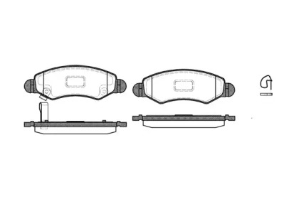 Комплект тормозных колодок WOKING P6023.21