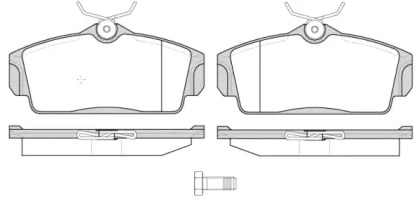 Комплект тормозных колодок WOKING P6043.10