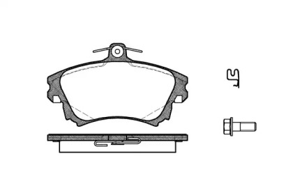 Комплект тормозных колодок WOKING P6083.02