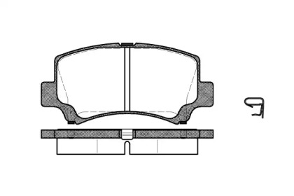 Комплект тормозных колодок WOKING P6103.02