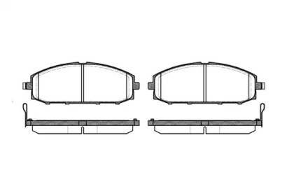 Комплект тормозных колодок WOKING P6113.04