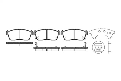 Комплект тормозных колодок WOKING P6243.02