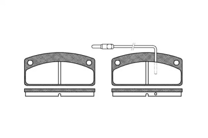 Комплект тормозных колодок WOKING P6253.02