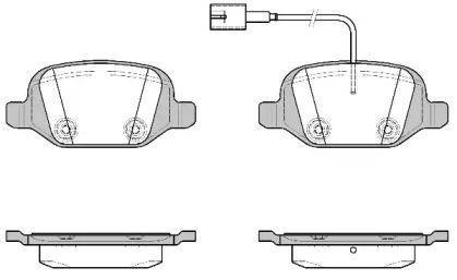 Комплект тормозных колодок WOKING P6273.22