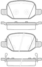 Комплект тормозных колодок WOKING P6273.52