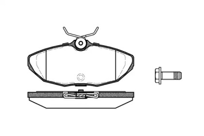 Комплект тормозных колодок WOKING P6323.00