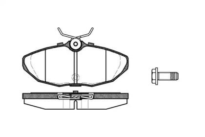 Комплект тормозных колодок WOKING P6323.10