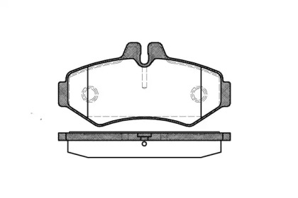 Комплект тормозных колодок WOKING P6333.00