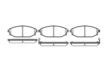 Комплект тормозных колодок WOKING P6343.02