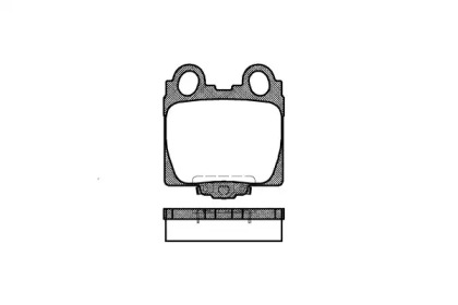 Комплект тормозных колодок WOKING P6433.04