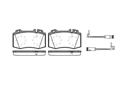 Комплект тормозных колодок WOKING P6693.02