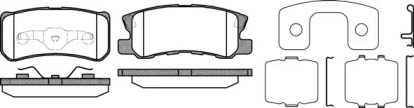 Комплект тормозных колодок WOKING P9033.12