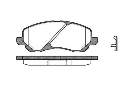 Комплект тормозных колодок WOKING P9043.02