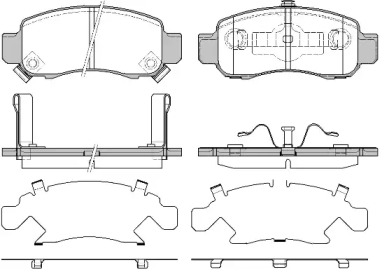 Комплект тормозных колодок WOKING P9163.12