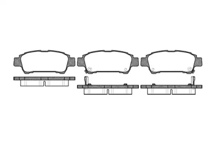 Комплект тормозных колодок WOKING P9203.02