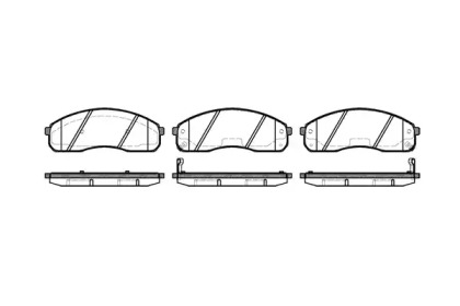 Комплект тормозных колодок WOKING P9213.02
