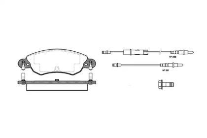 Комплект тормозных колодок WOKING P9293.04