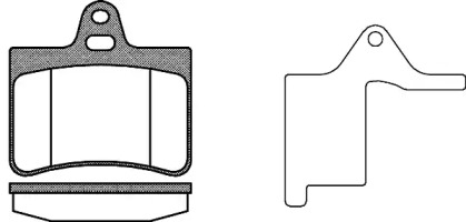 Комплект тормозных колодок WOKING P9303.20