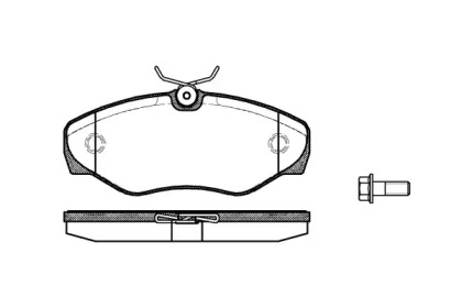 Комплект тормозных колодок, дисковый тормоз WOKING P9343.10