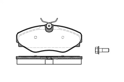 Комплект тормозных колодок WOKING P9343.20