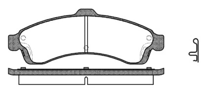 Комплект тормозных колодок WOKING P9373.02