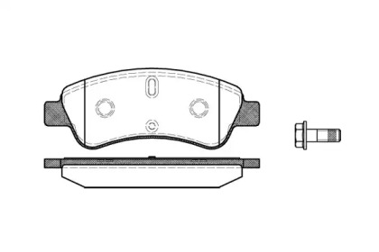 Комплект тормозных колодок WOKING P9403.10