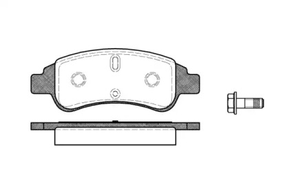 Комплект тормозных колодок WOKING P9403.30