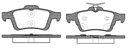 Комплект тормозных колодок WOKING P9423.70