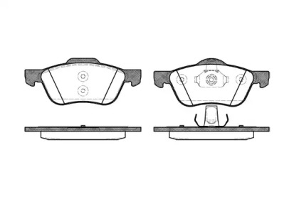 Комплект тормозных колодок WOKING P9443.00