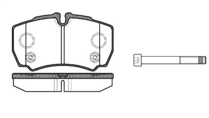 Комплект тормозных колодок WOKING P9493.10