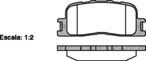 Комплект тормозных колодок WOKING P9543.00