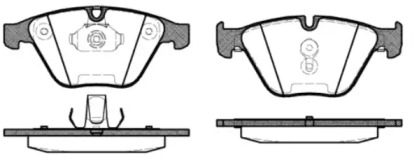 Комплект тормозных колодок WOKING P9573.30